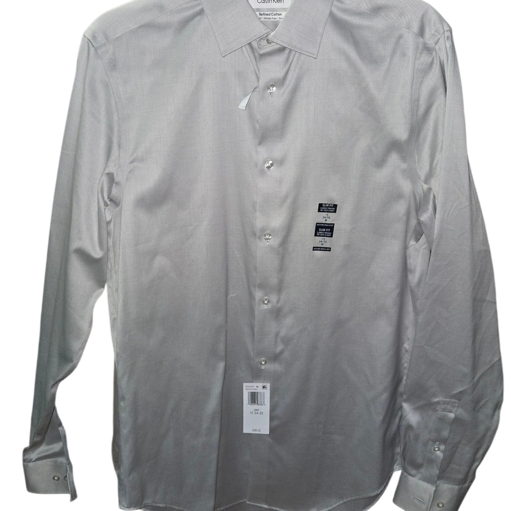 Calvin Klein Light Gray Dress Shirt